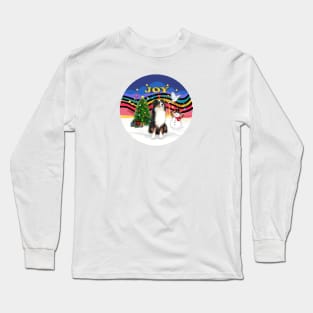 "Christmas Music" with an Australian Shepherd Long Sleeve T-Shirt